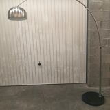arc floor lamp of the 80s chrome