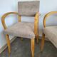 Pair of 1950s bridge chairs