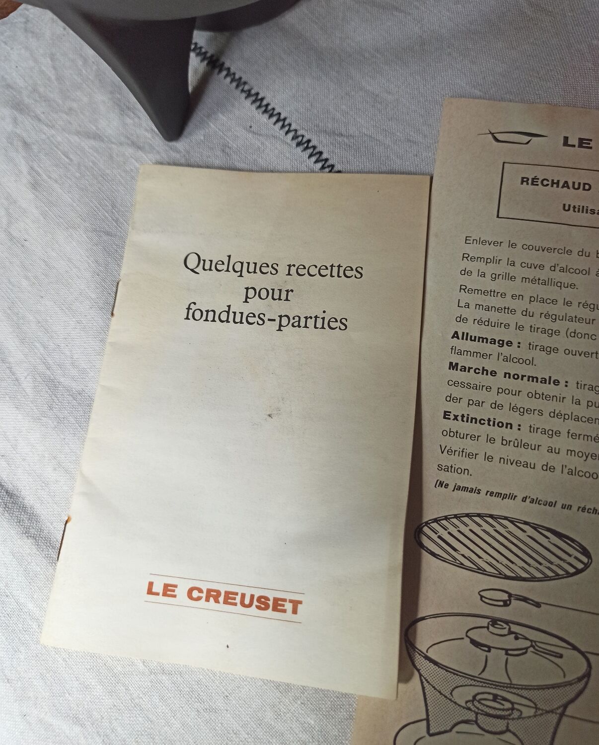 Caquelon à fondue vintage Le Creuset