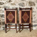 Set of 2 traditional Indian chairs