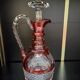 Red double-walled crystal carafe – Saint-Louis