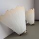 Pair of vintage French molded glass wall sconces