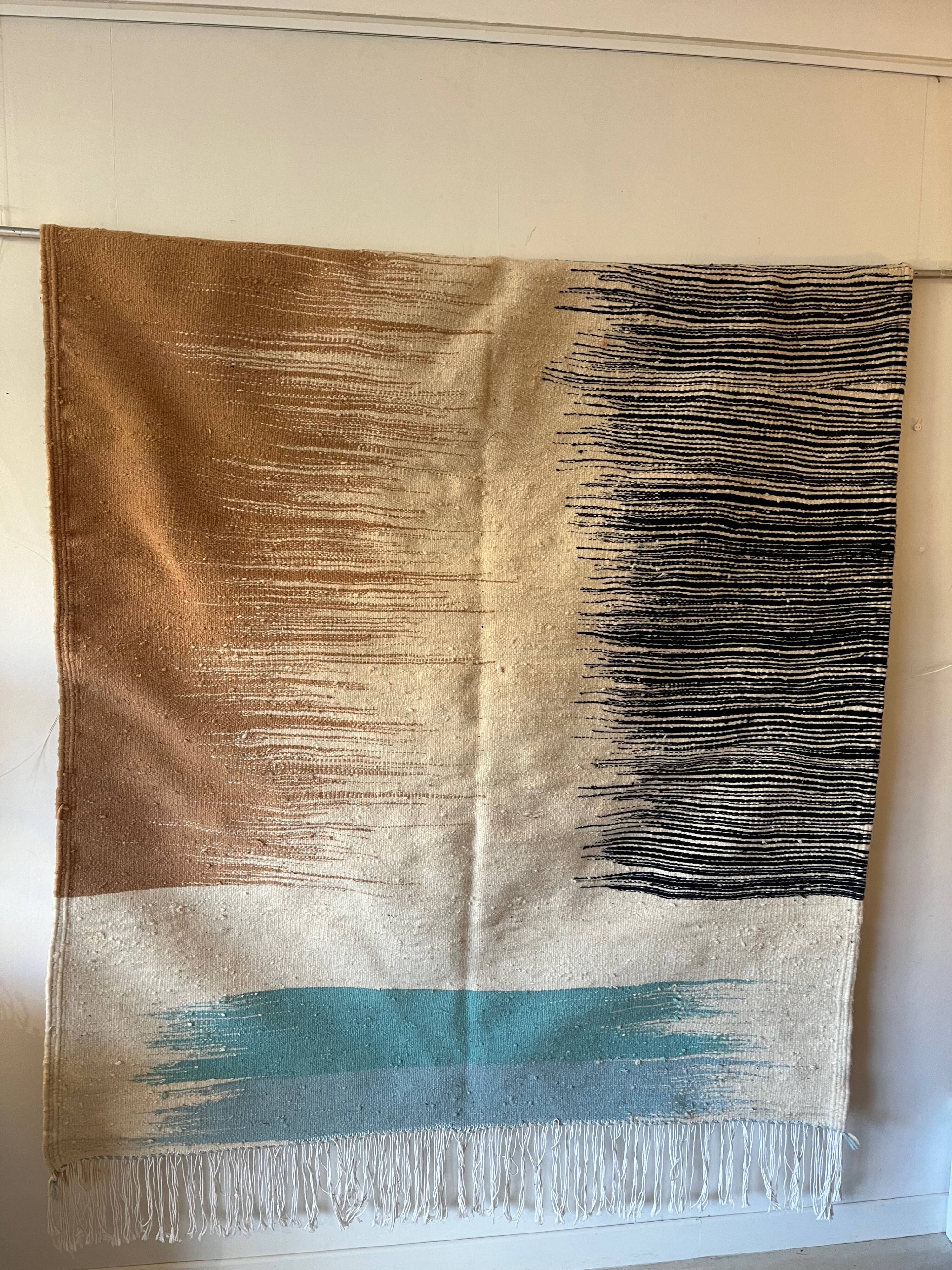 Moroccan kilim wool rug