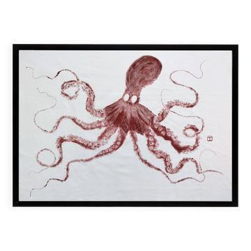 Original print of an octopus