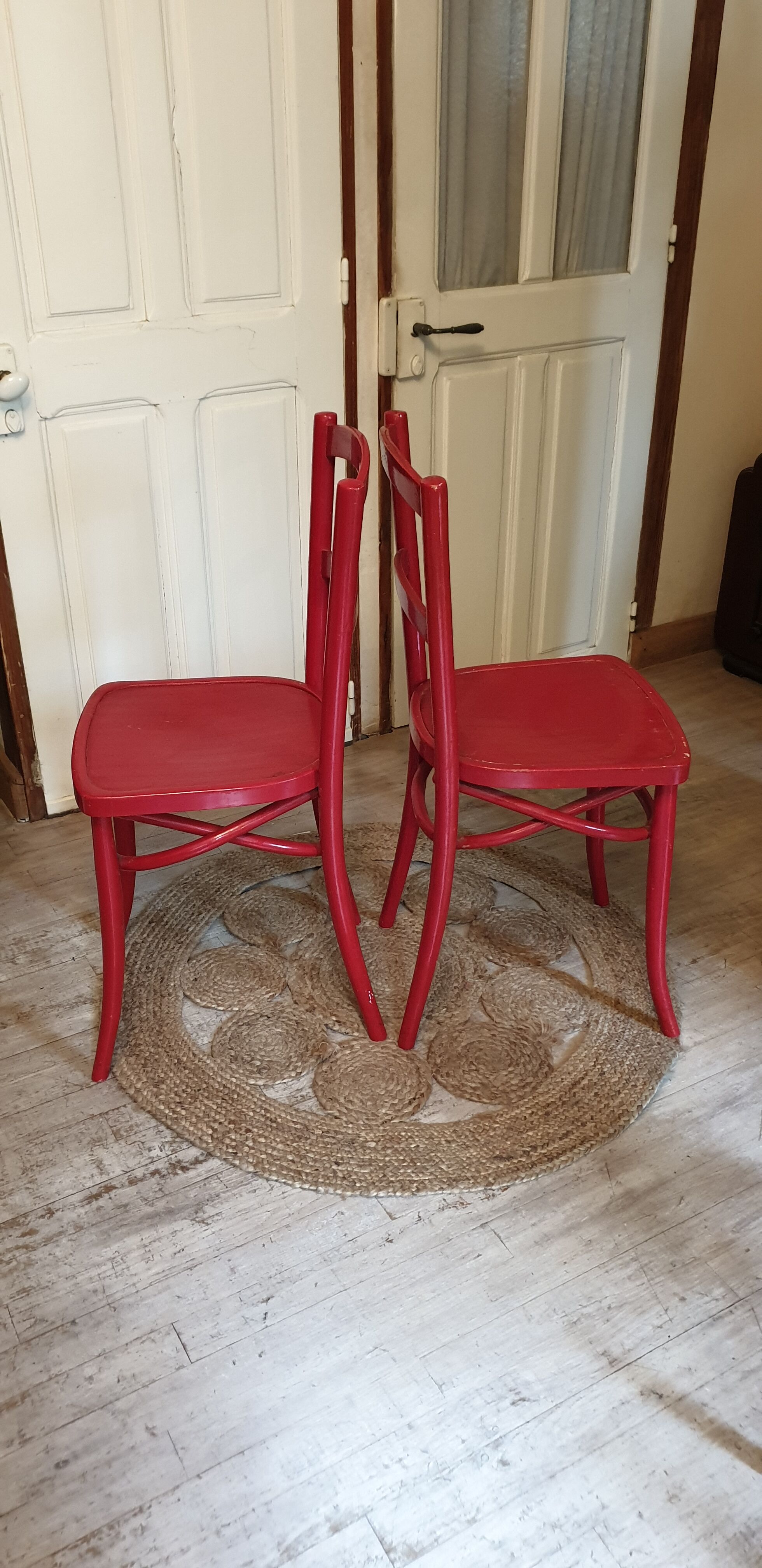 Pair of bistro chairs