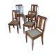 Lot de 5 chaises cannées
