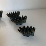 Vintage 1950s hedgehog ashtrays by Walter Bosse for Hertha Baller