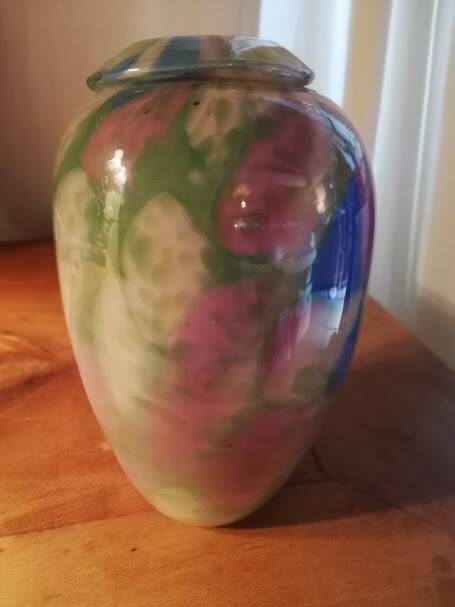 Multicoloured vase