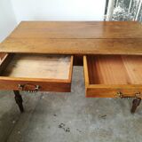 Oak farm table, wooden desk