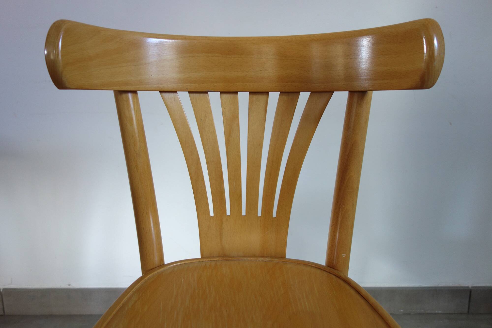 Paire de chaises bistro inspiration Thonet hêtre clair