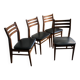 Series of four Scandinavian ash chairs