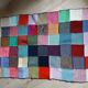 Plaid patchwork en laine