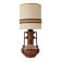 Vintage Fat Lava ceramic lamp – 70s retro lamp with shade