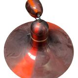 Suspension en métal rouge
