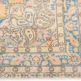 Tapis persan bleu classique 7x11, 222x330cm