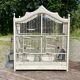 1950s wooden and metal birdcage with period accessories
