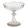 Biedermeier compote, transparent crystal, Czechia, 19th century