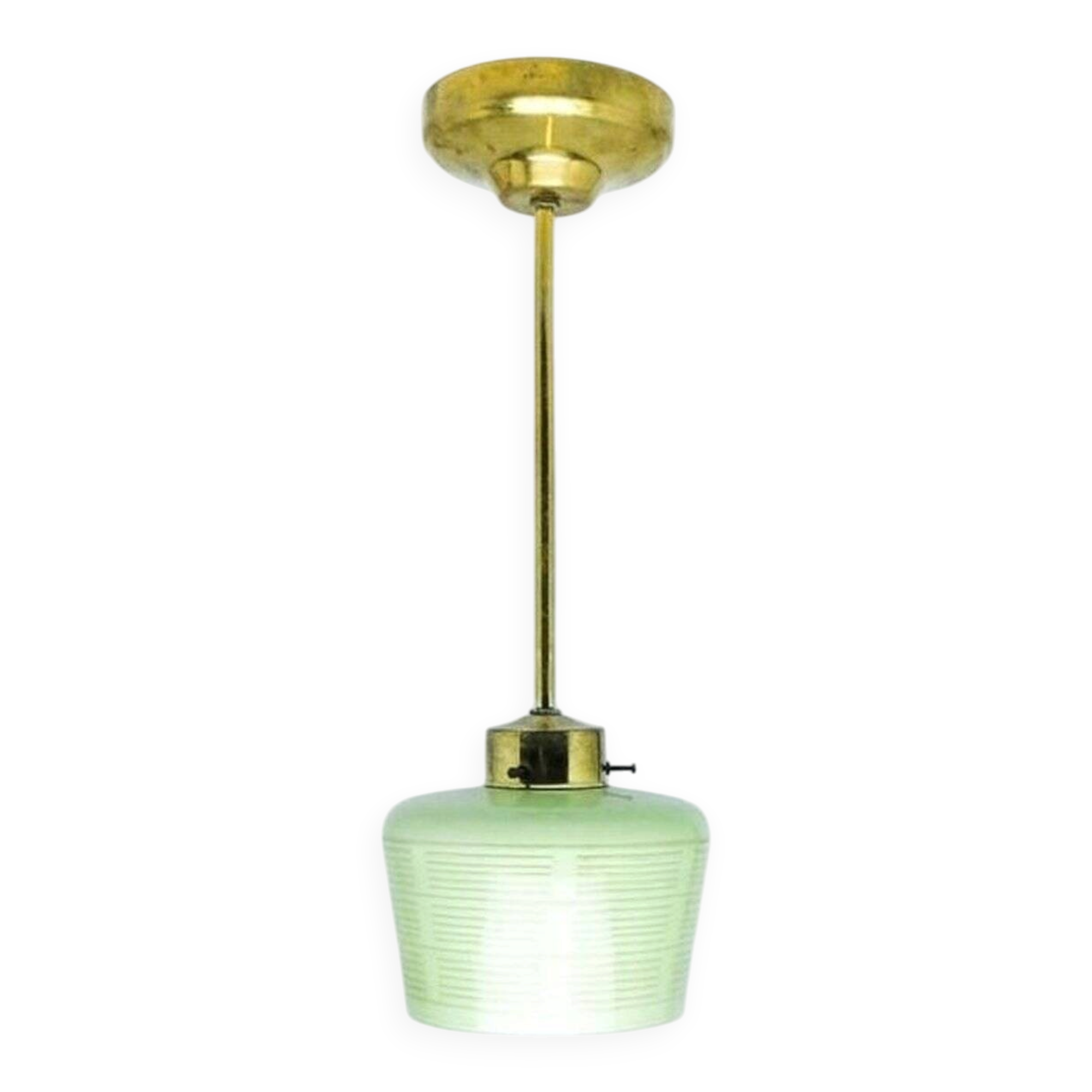 Suspension en verre du milieu du siècle, années 1950