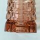 Vintage pink pressed glass vase – Windsor Rosaline model by Luminarc