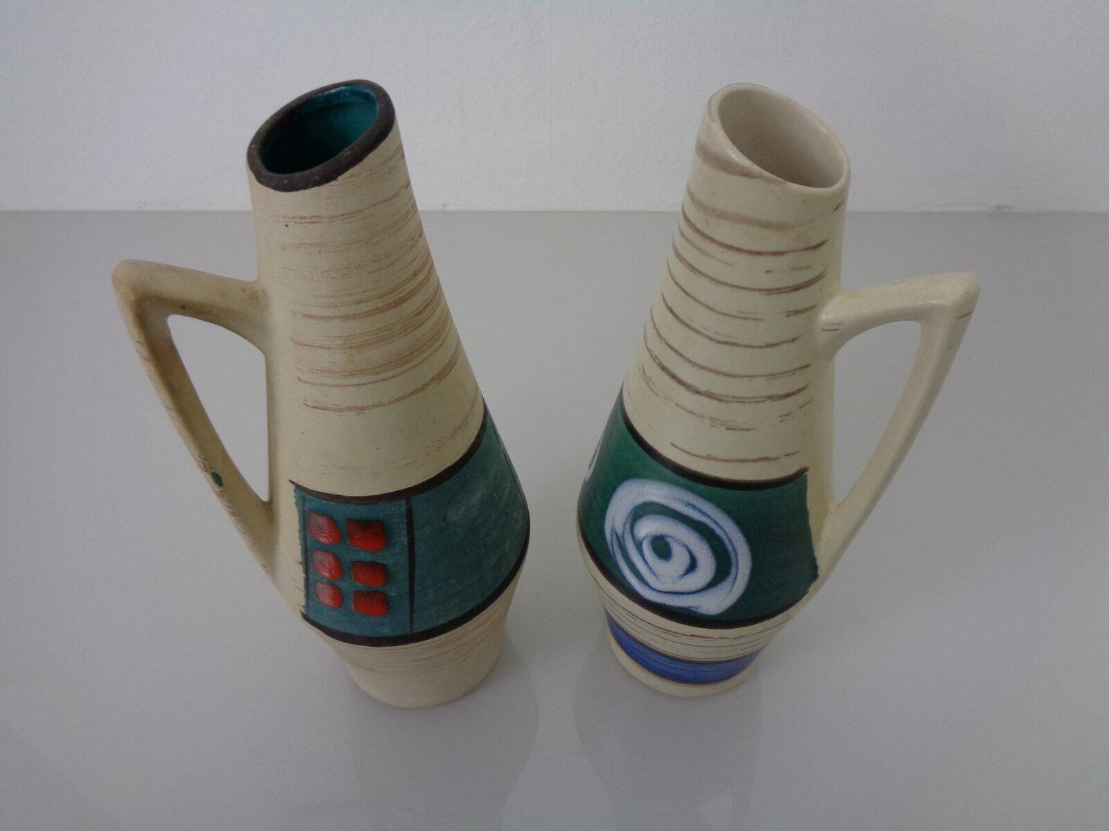 Ceramic vases by Heinz Siery for Scheurich, 1958, set of 2.