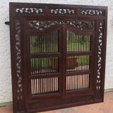 Large Indonesian shutter window mirror 120 x 130
