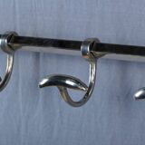 Chrome-Plated Metal Wall-Mounted Locker – Mid-20th Century