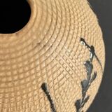 Vase boule en grès, années 80