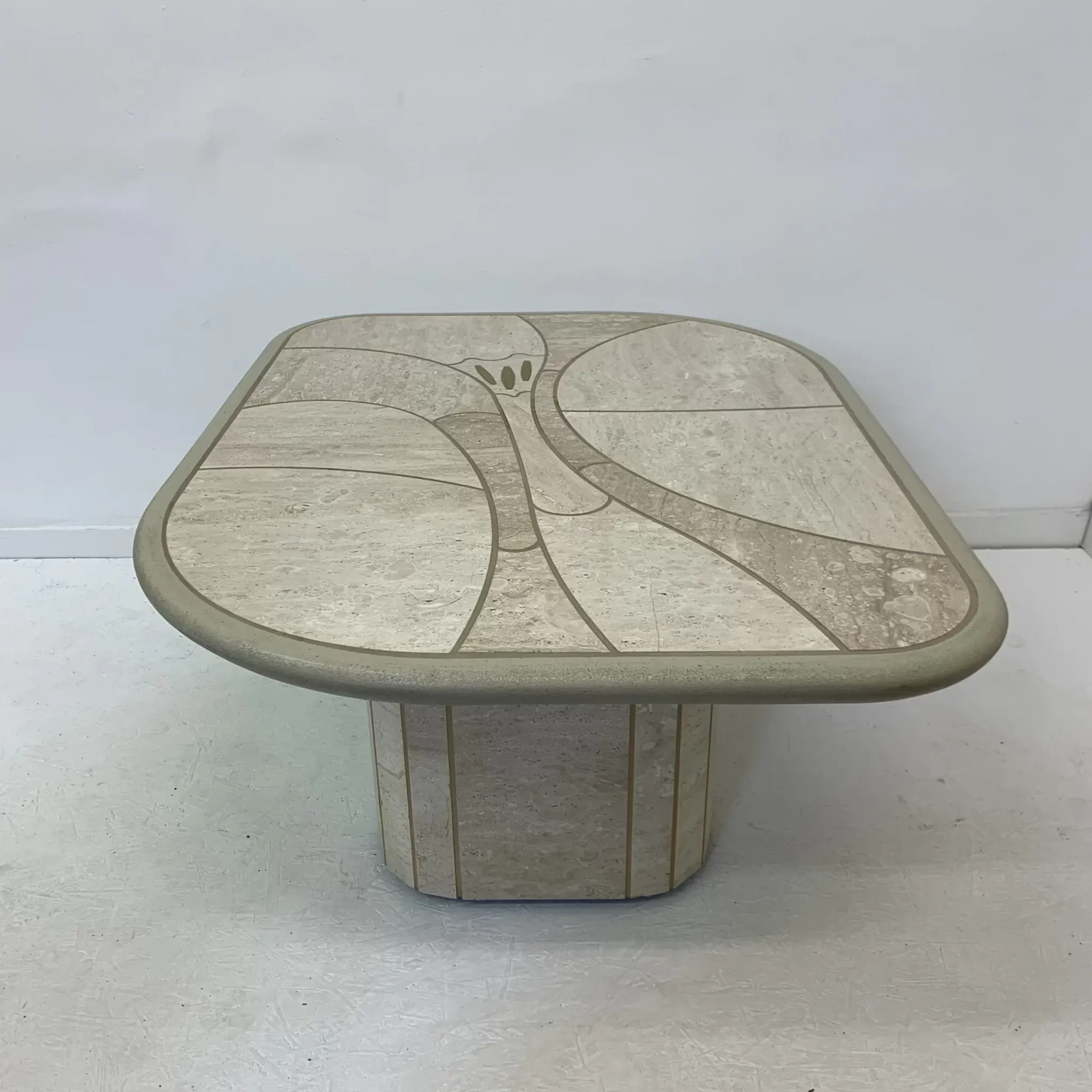 Mid-century design travertine coffee table, 1970s