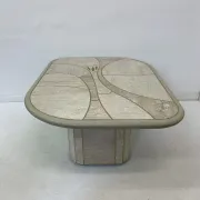 Mid-century design travertine coffee table, 1970s