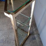 Neckline console metl gilded glass ep 1970