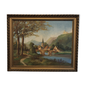 Huile sur toile paysage
