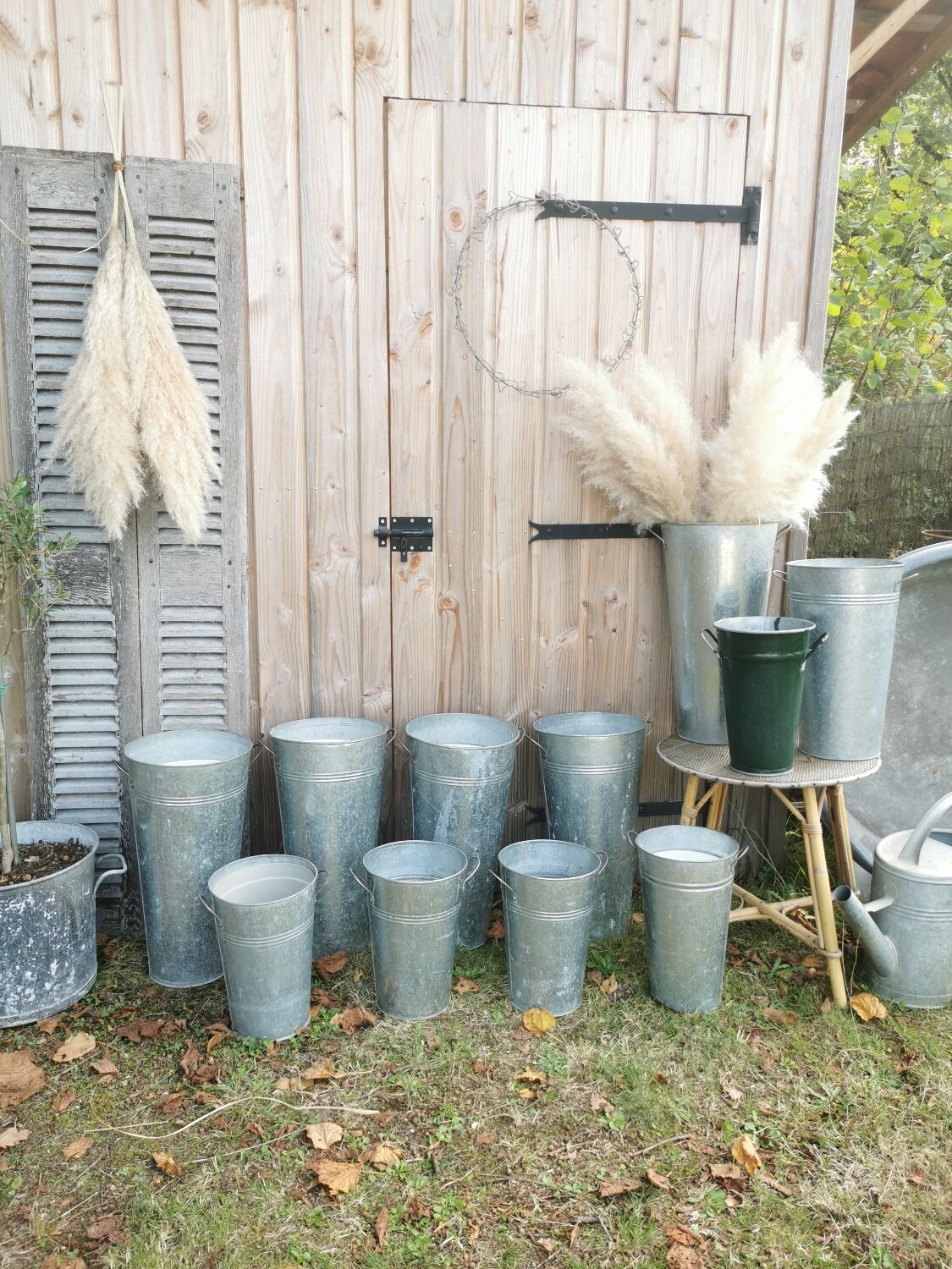 Zinc florist vase n°6