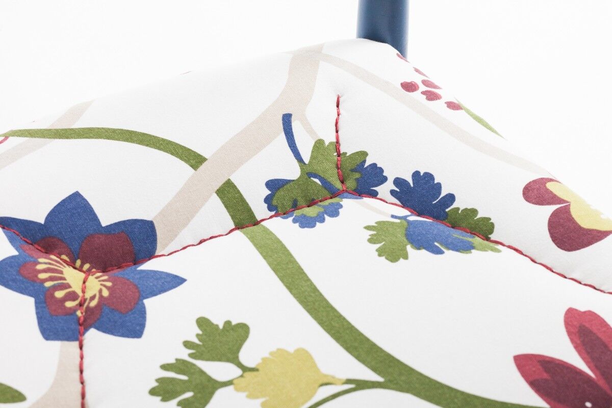 Vintage Flower Fabric & Blue Beech Armchair