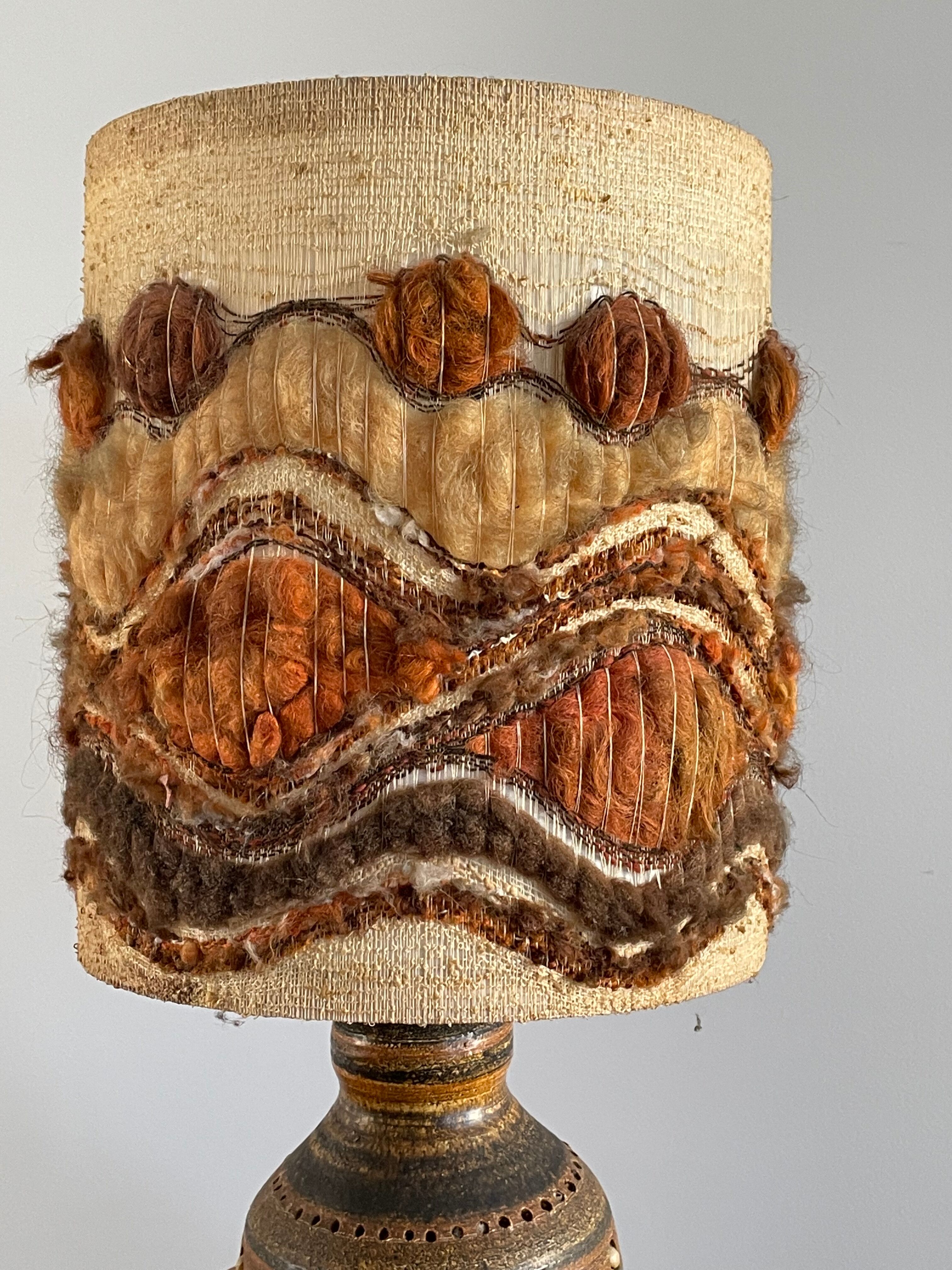 Lampe en céramique par Georges Pelletier, France 1970s