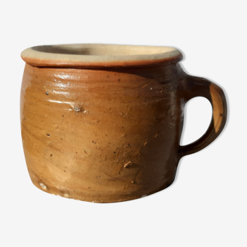 Candied or grease pot in terracotta pottery