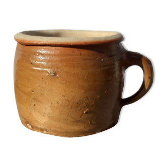 Candied or grease pot in terracotta pottery