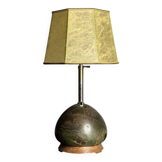 Art deco table lamp by Paul Haustein for WMF Ikora, Congo series, 1920s