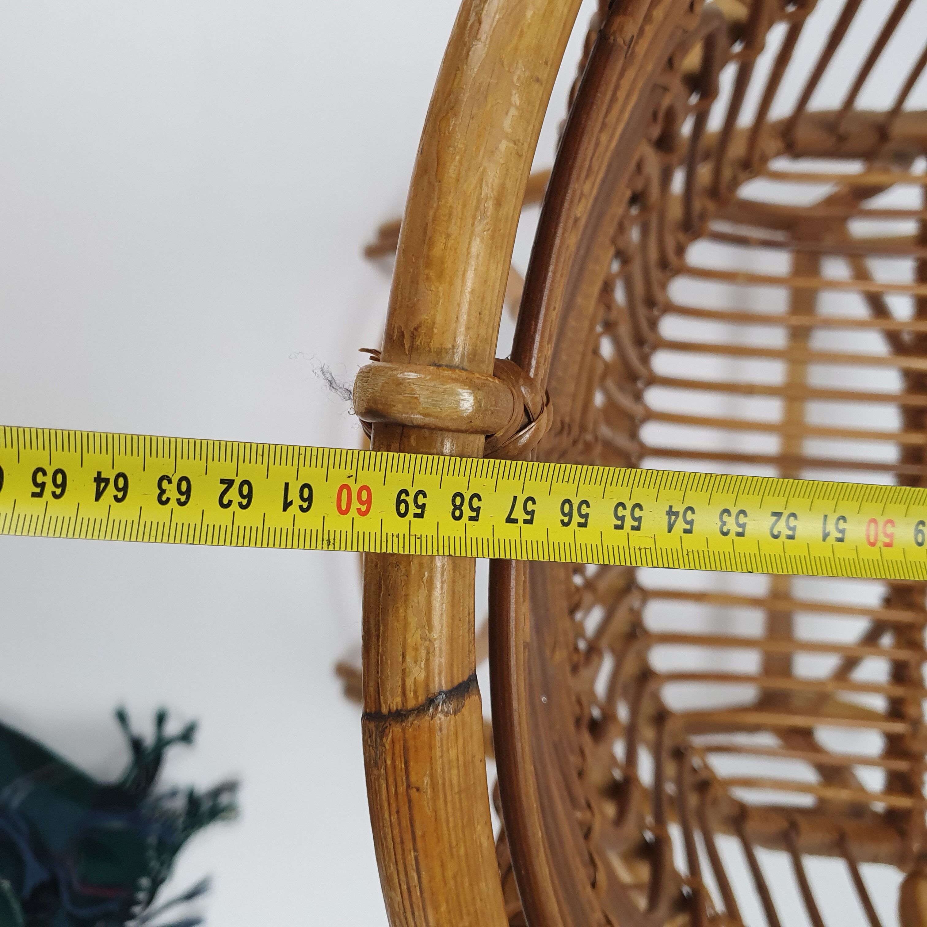 Mid Century Rattan Side Chair, 1960s