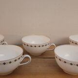 5 fine porcelain cups