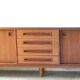 Enfilade scandinave vintage, enfilade en teck des années 60, 70