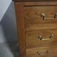 Commode empire en merisier avec un marbre noir