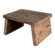 Small auxiliary stool in light antique teak (3279)