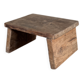 Small auxiliary stool in light antique teak (3279)