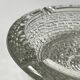 Ashtray/trinket tray in cut and textured crystal glass, circa 1970