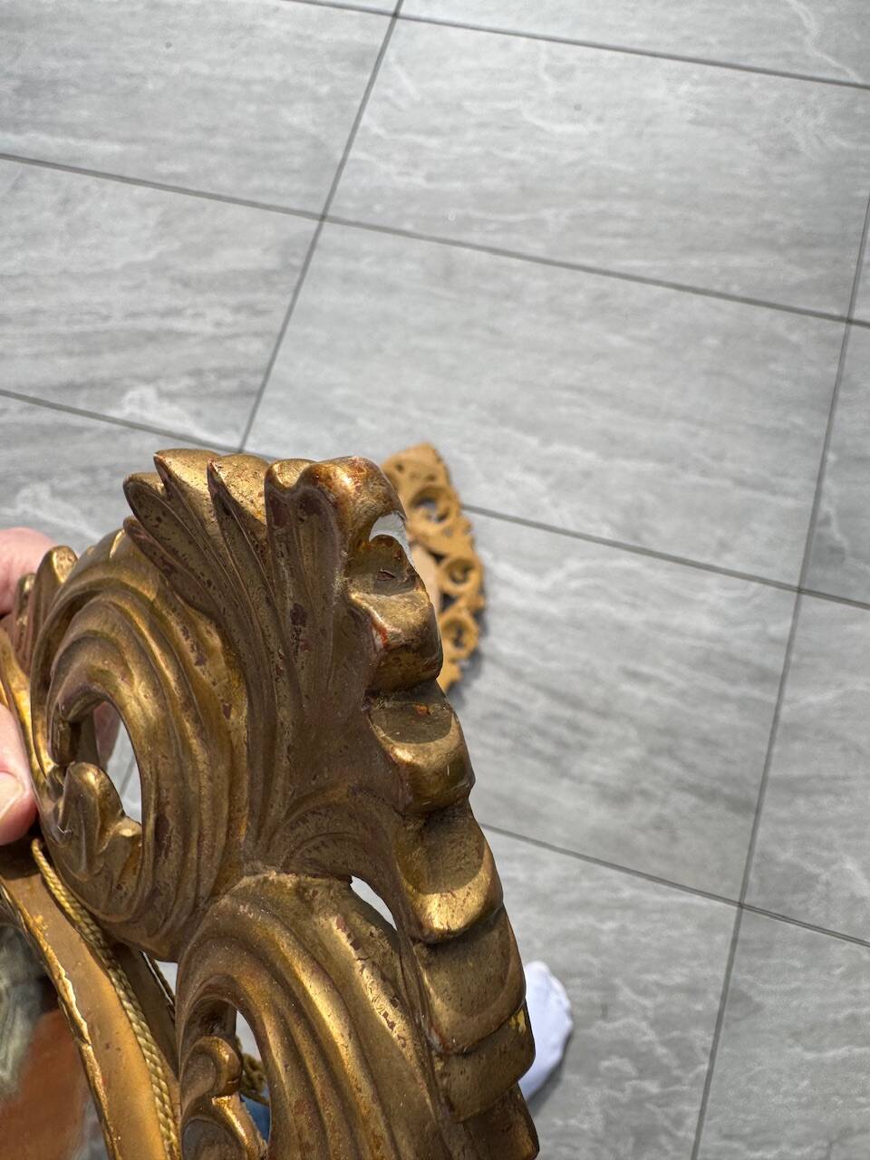 Pair of Italian Baroque mirrors, late 19th, early 20th century