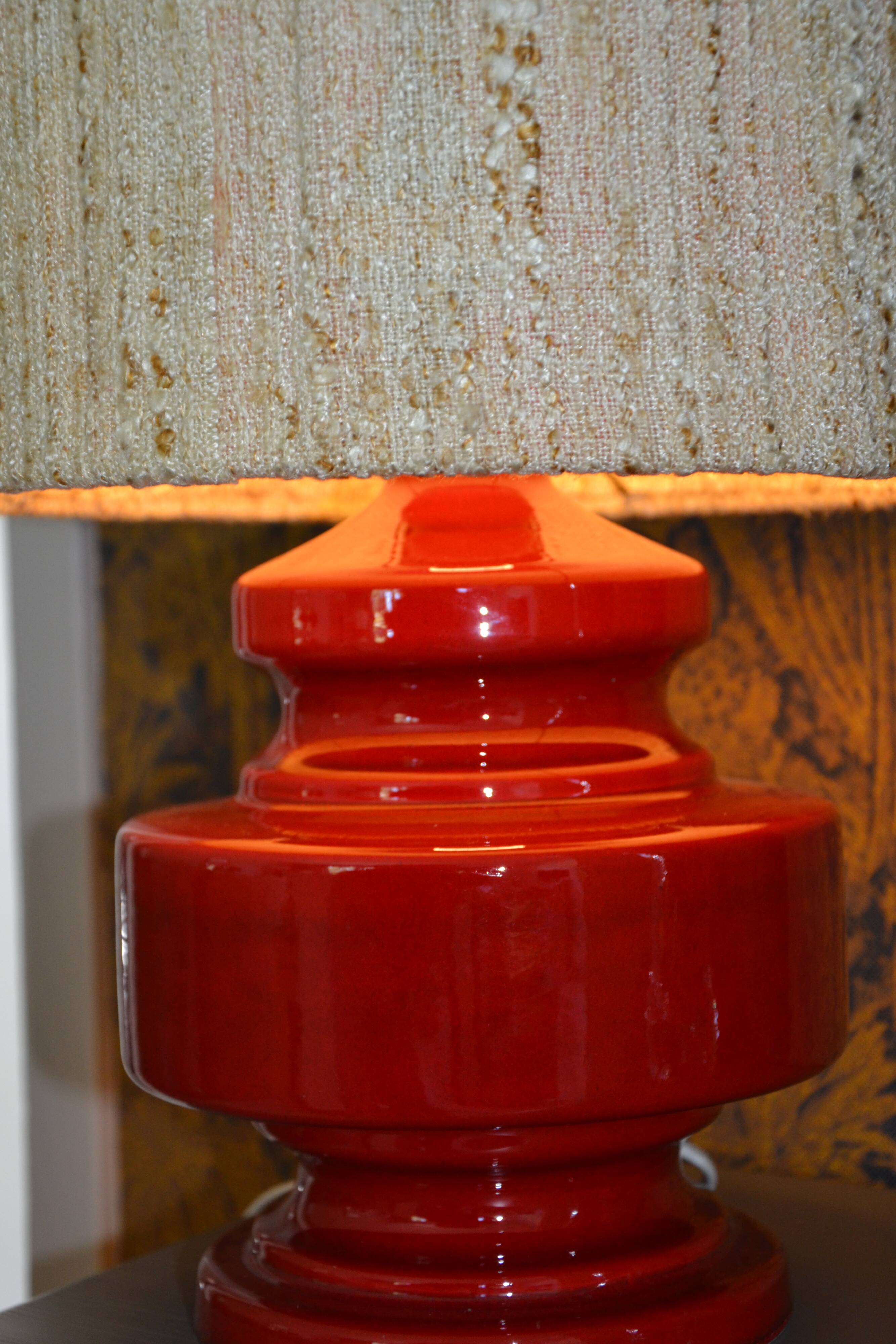 70s lamp with redone lampshade