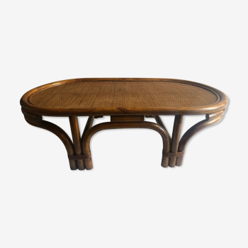 Table basse rotin