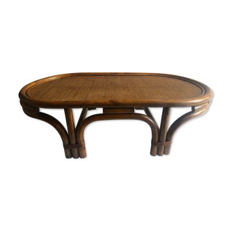 Rattan coffee table