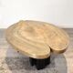 Engraved brass coffee table