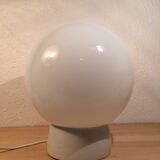 Globe lamp, ceramic and opaline, wall lamp or ceiling lamp